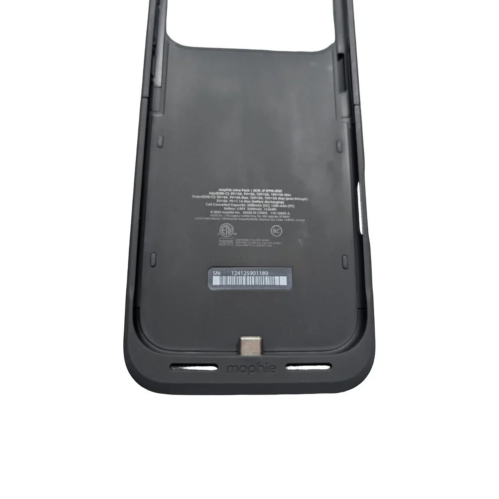 Nn1-Pu Mophie Juice Pack Battery Case for Apple iPhone 17 Pro Max - Black ⬇️